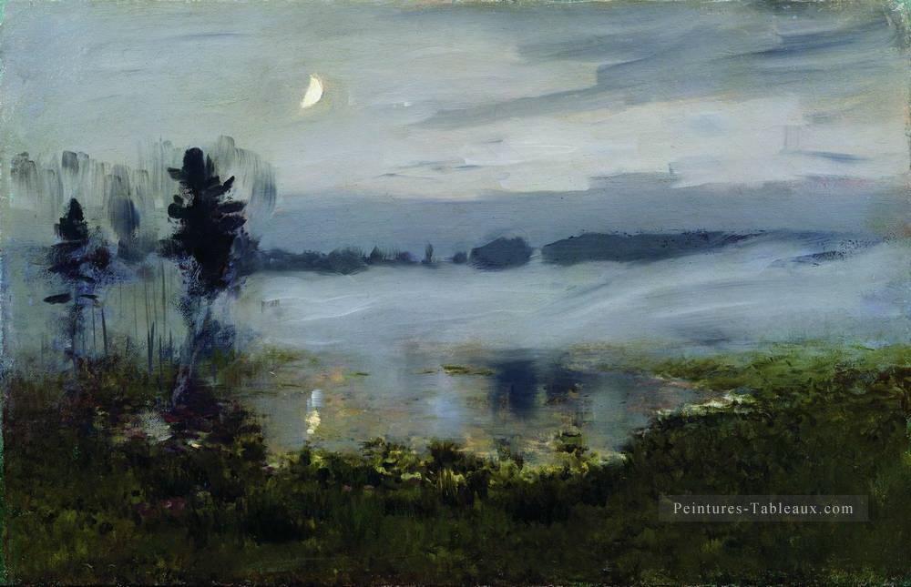brouillard au dessus de l’eau Isaac Levitan Peintures à l'huile